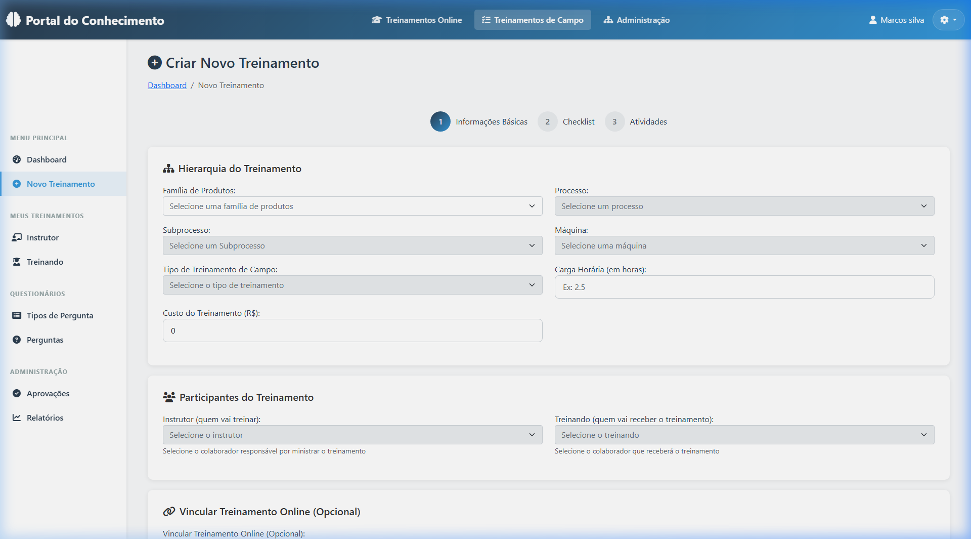 Treinamento de Campo